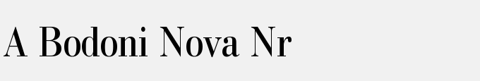 A_Bodoni Nova Nr